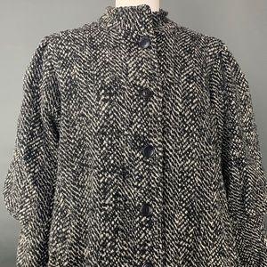 Black, White and Grey Winter Coat